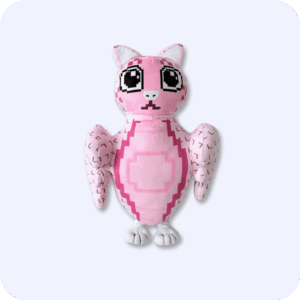 Meowl Plush Pink